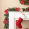 Glitzhome® 6ft. Pre-Lit Pine, Red Poinsettia & Berries Christmas Garlands with Timers, 2ct.